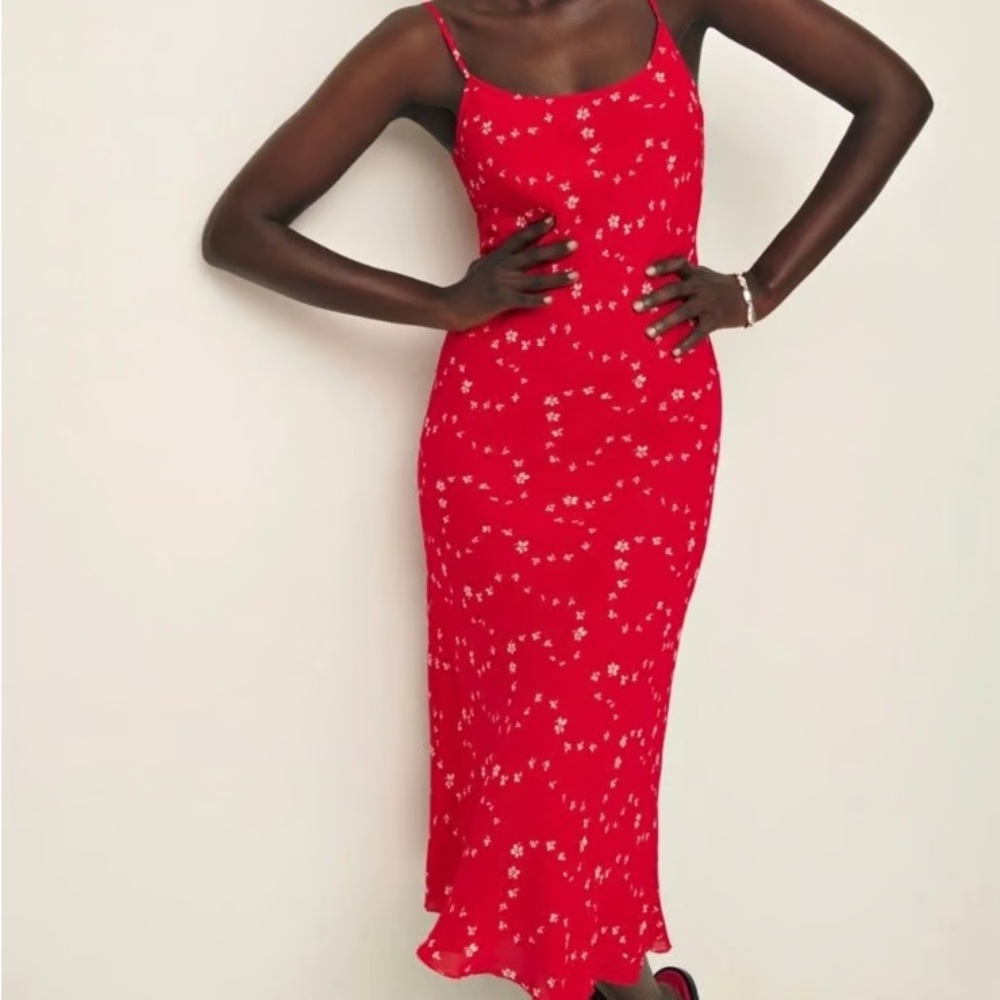 Reformation Red Emmerick Dress